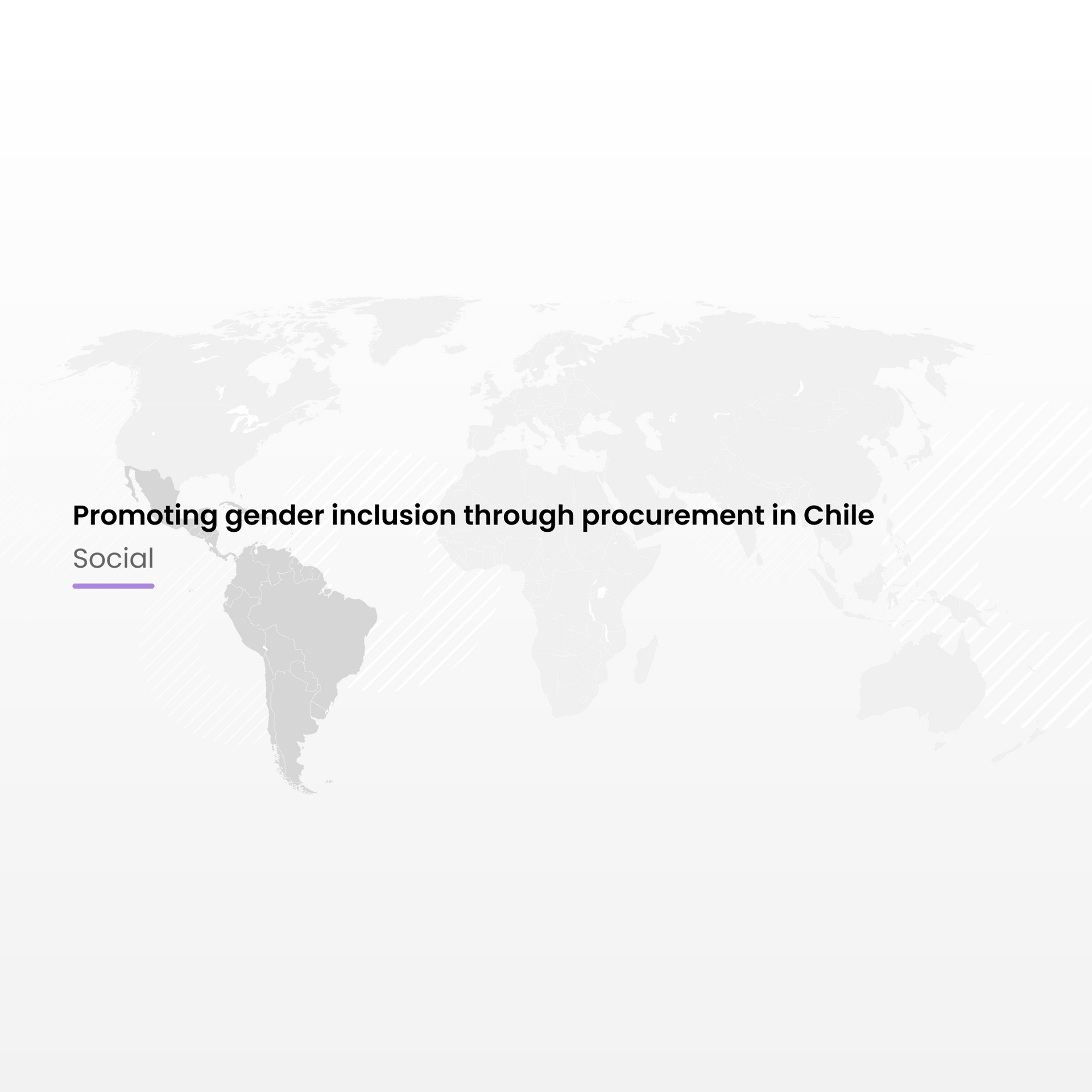 Promoting gender inclusion through procurement in Chile